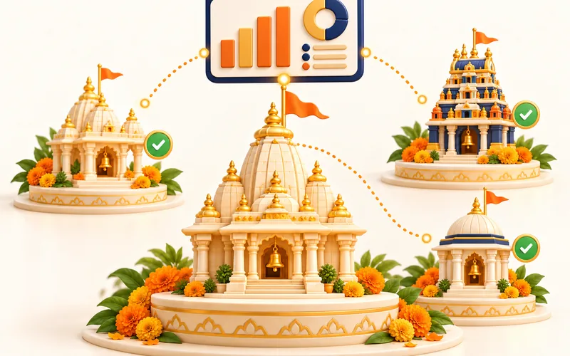 Multi-temple illustration