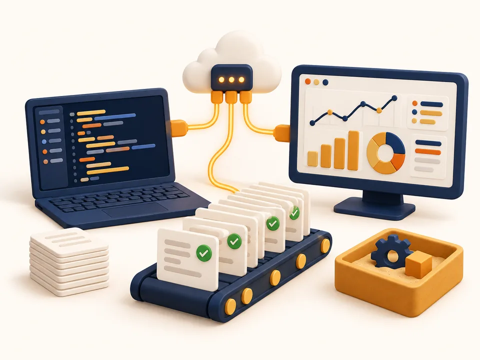 APIs & dashboard illustration