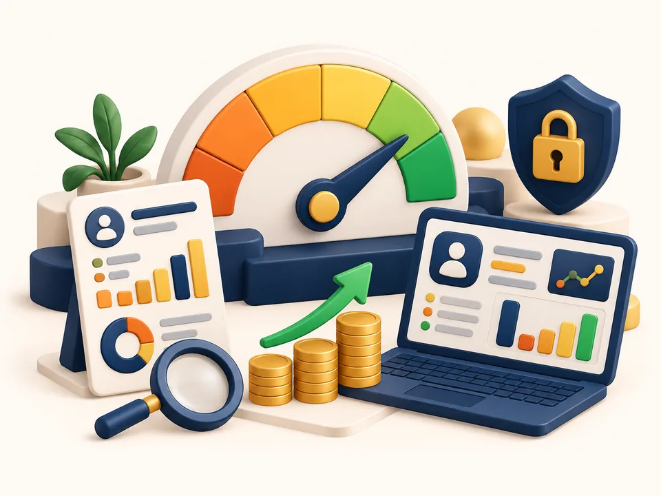 Credit & financial risk illustration