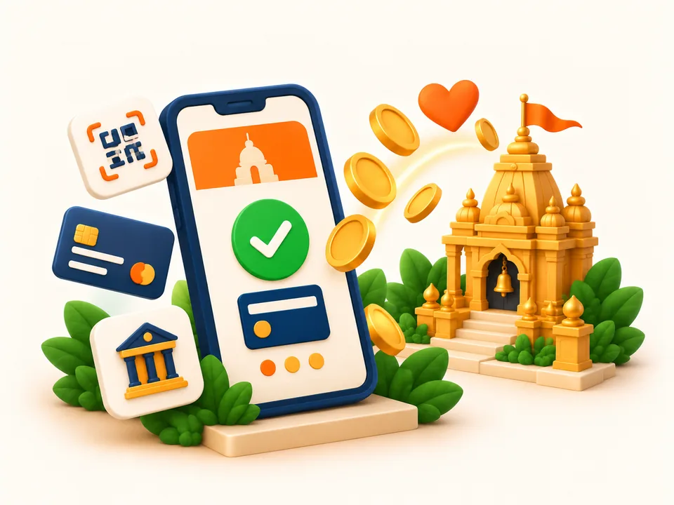 Online donations illustration