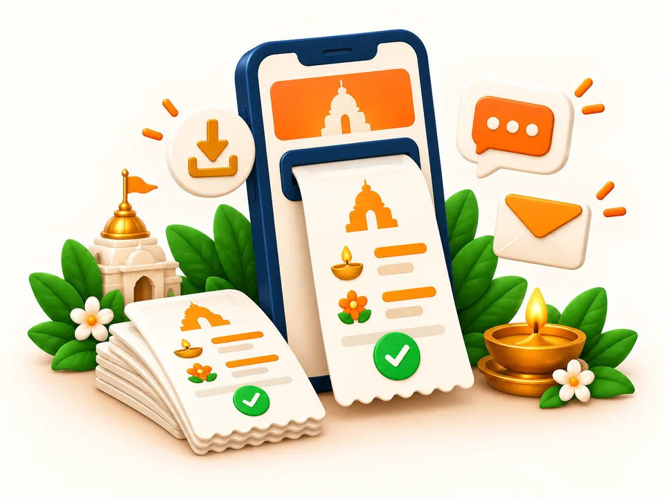 Instant receipts illustration